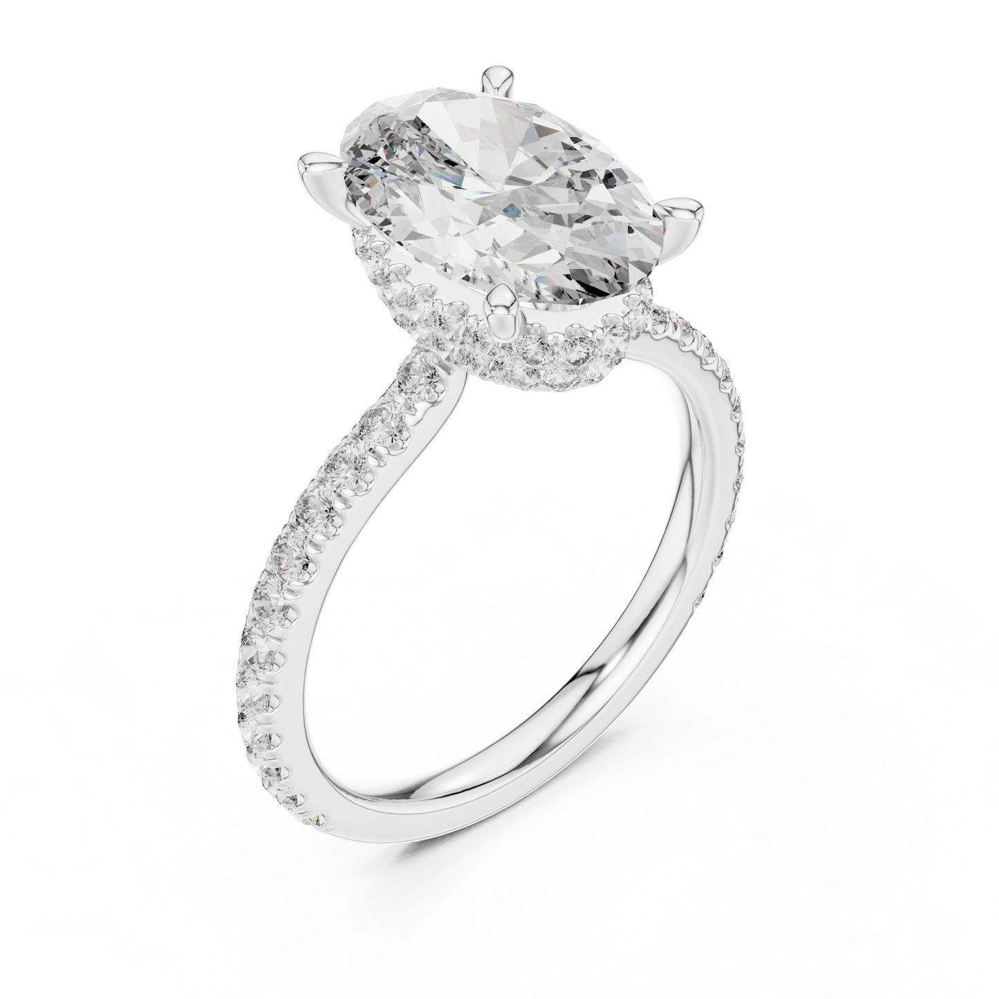 Mixed Shape Lab Grown Diamond Halo Ring
