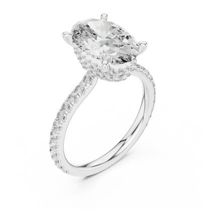 Mixed Shape Lab Grown Diamond Halo Ring