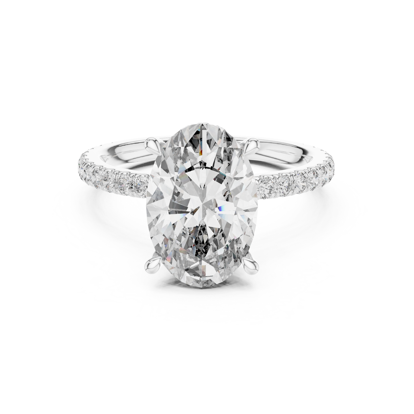 Mixed Shape Lab Grown Diamond Halo Ring