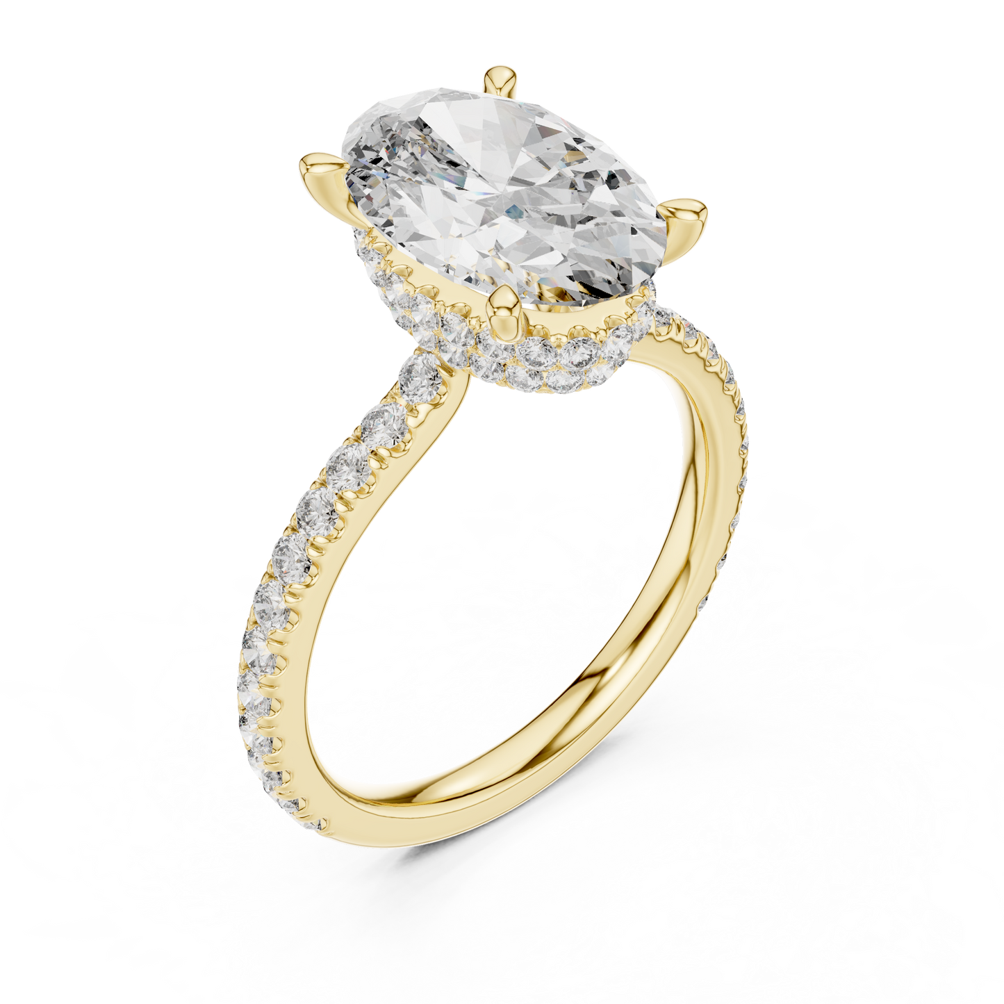 Mixed Shape Lab Grown Diamond Halo Ring