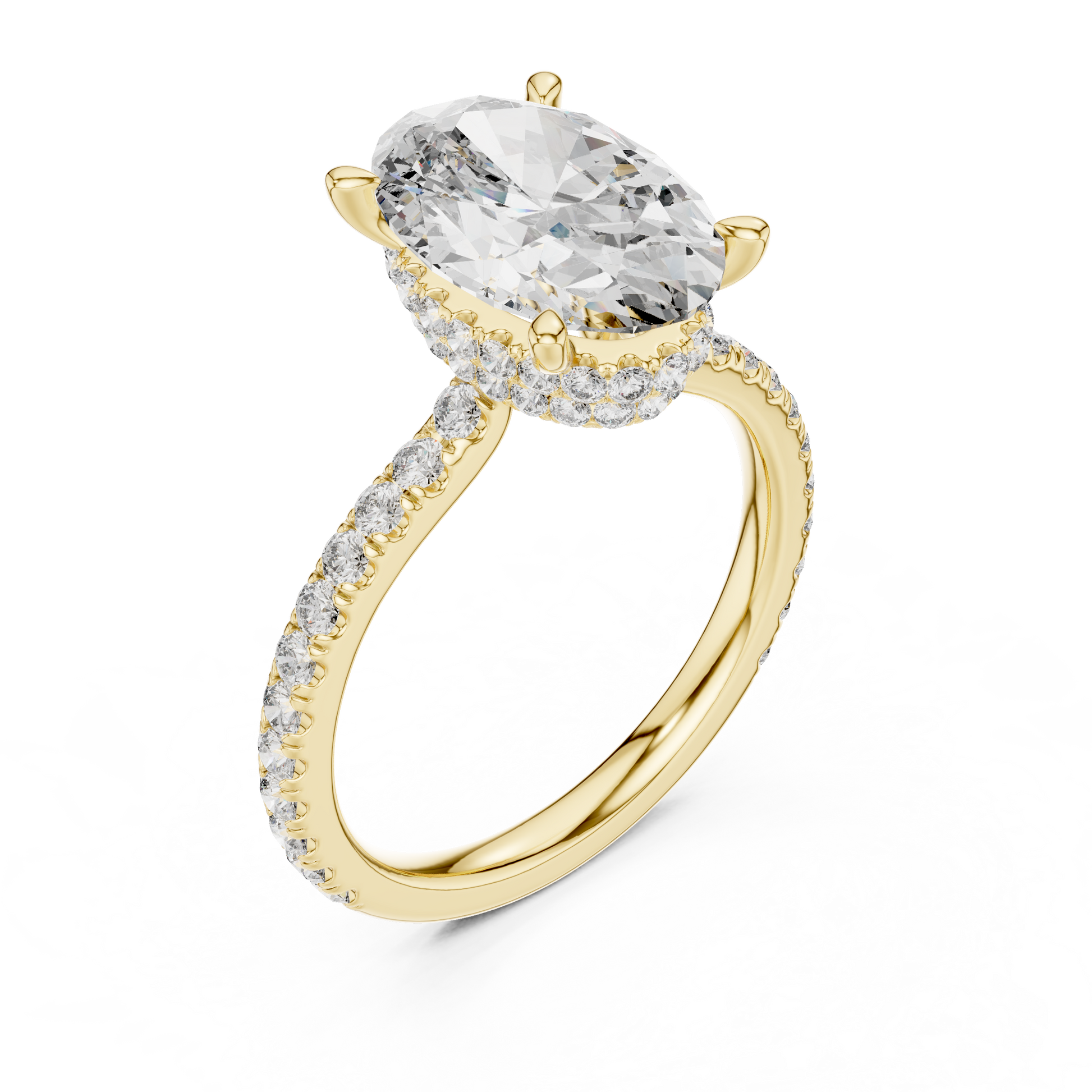 Mixed Shape Lab Grown Diamond Halo Ring