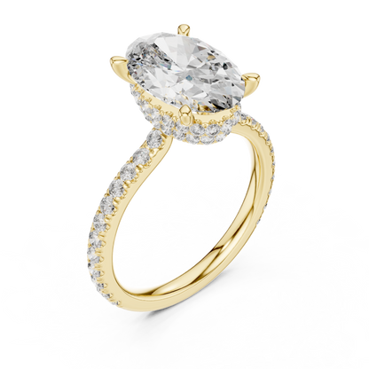 Mixed Shape Lab Grown Diamond Halo Ring