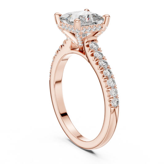 Mixed Shape Lab Grown Diamond Halo Ring