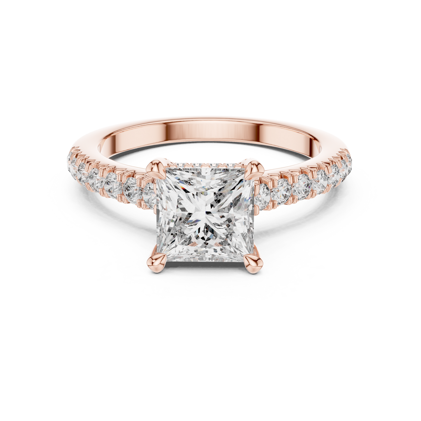 Mixed Shape Lab Grown Diamond Halo Ring