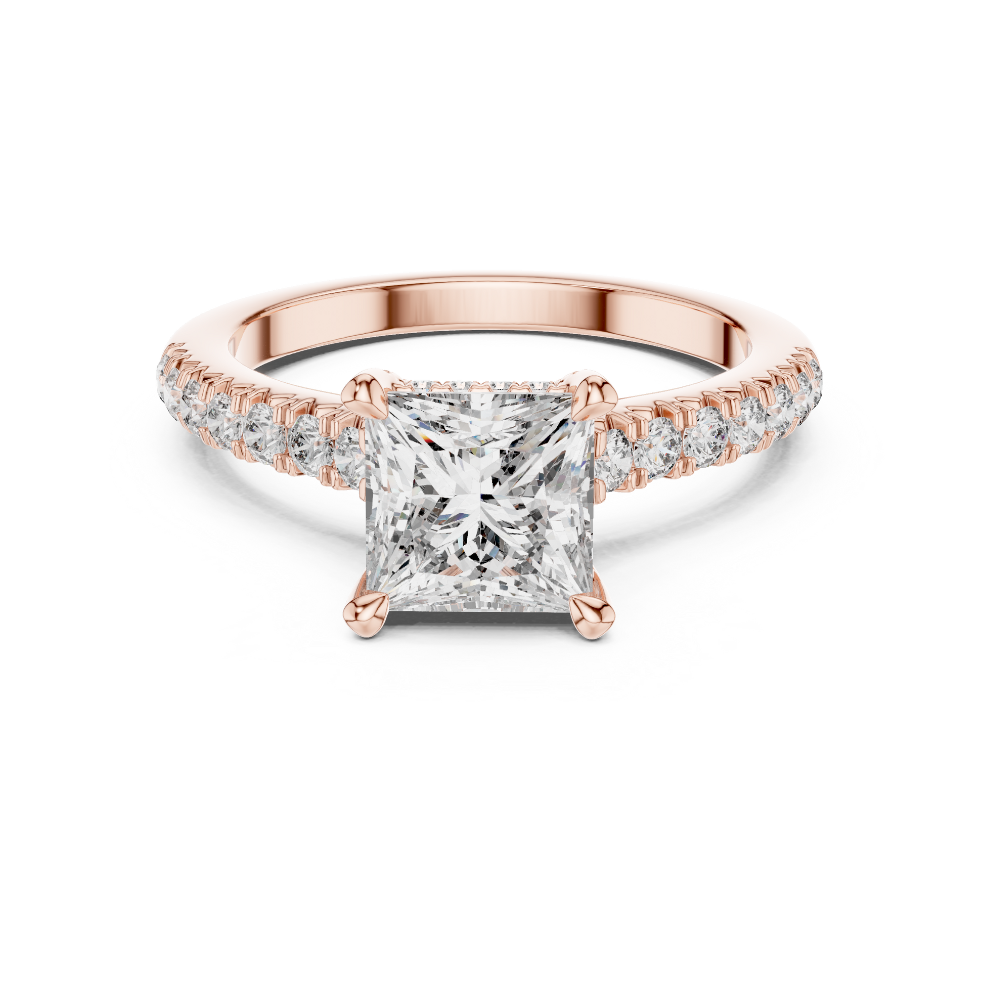 Mixed Shape Lab Grown Diamond Halo Ring