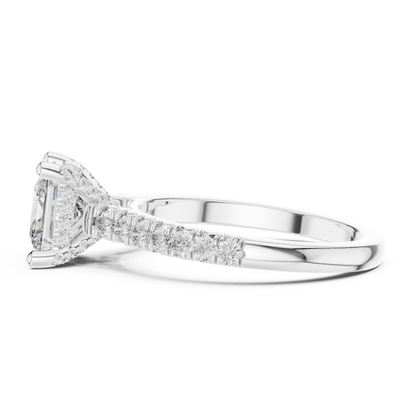 Mixed Shape Lab Grown Diamond Halo Ring