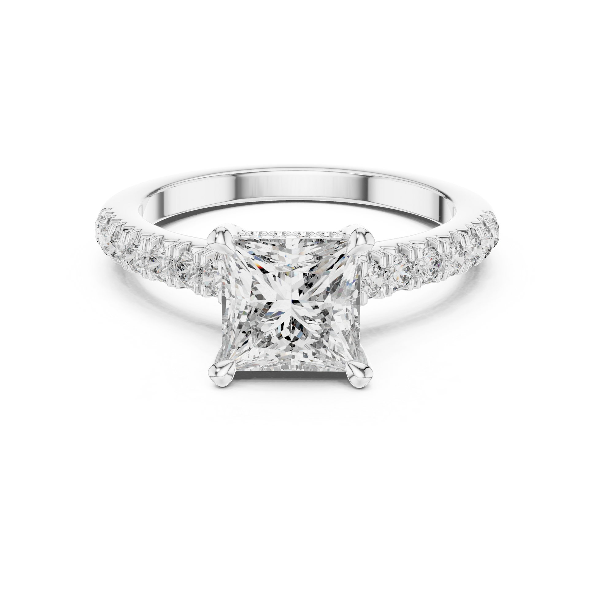 Mixed Shape Lab Grown Diamond Halo Ring