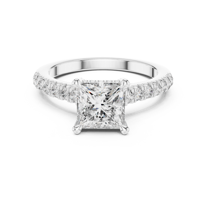 Mixed Shape Lab Grown Diamond Halo Ring