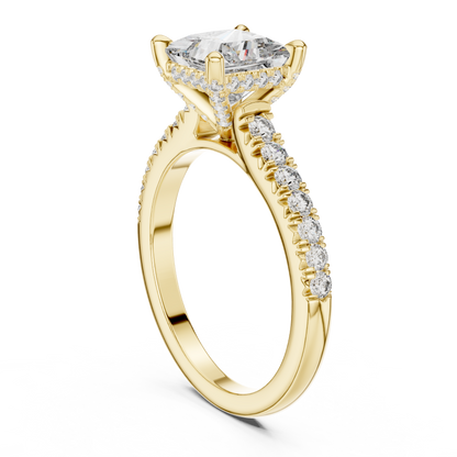 Mixed Shape Lab Grown Diamond Halo Ring