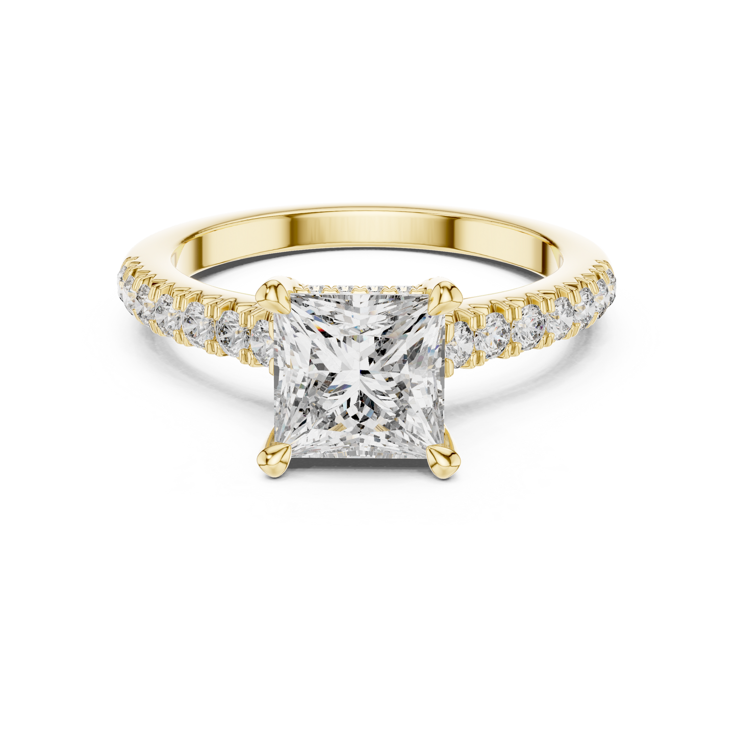 Mixed Shape Lab Grown Diamond Halo Ring