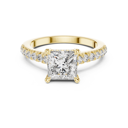 Mixed Shape Lab Grown Diamond Halo Ring