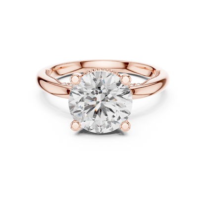 Round Halo Lab Grown Diamond Ring