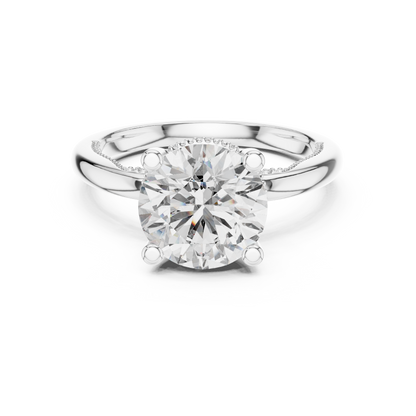 Round Halo Lab Grown Diamond Ring