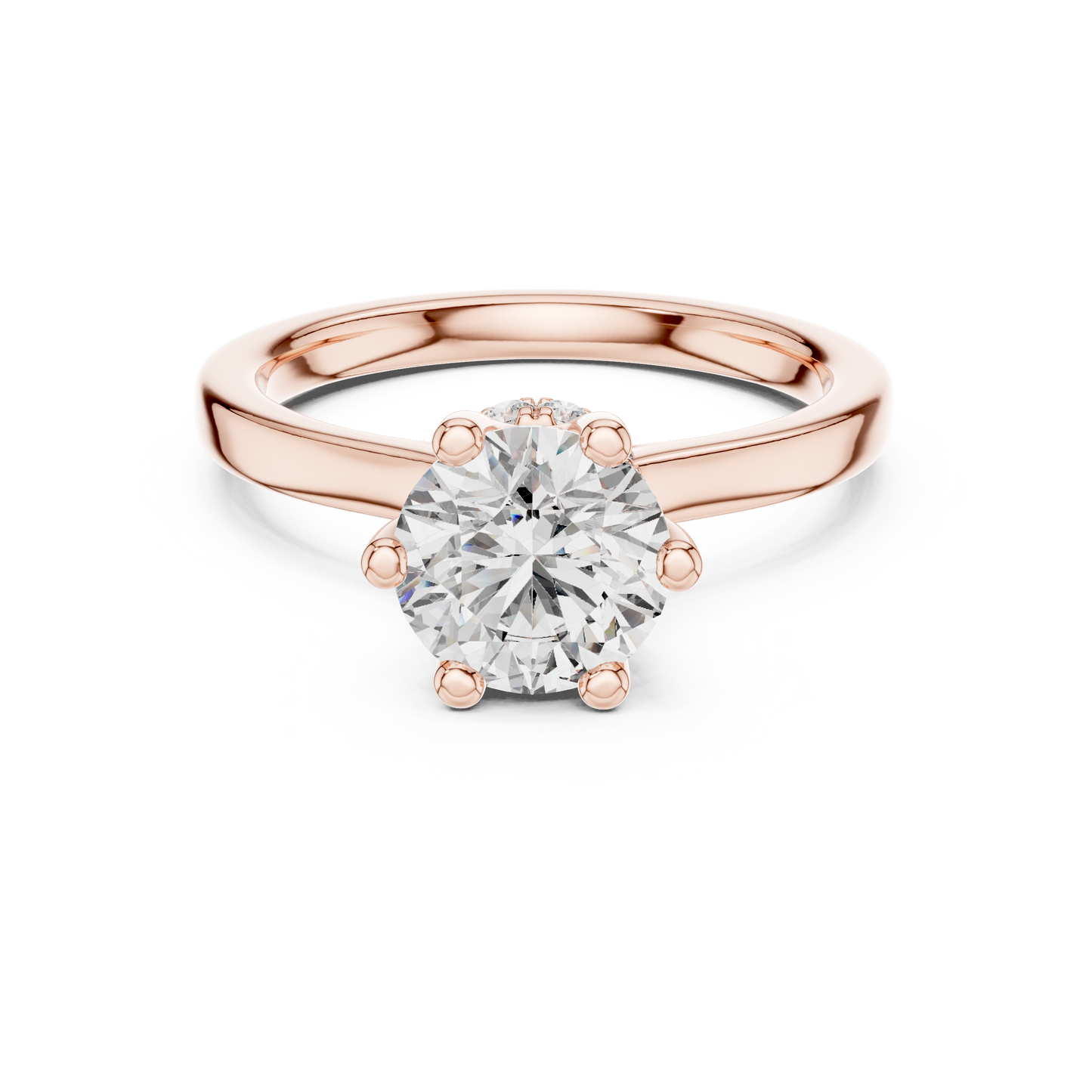 Round Halo Lab Grown Diamond Ring