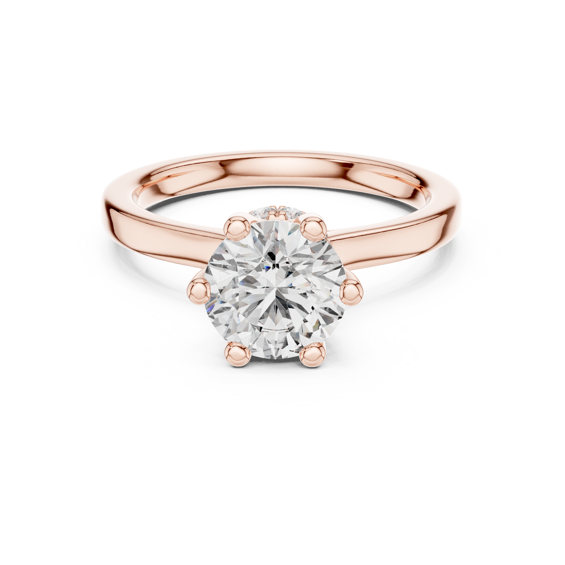 Round Halo Lab Grown Diamond Ring