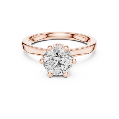 Round Halo Lab Grown Diamond Ring