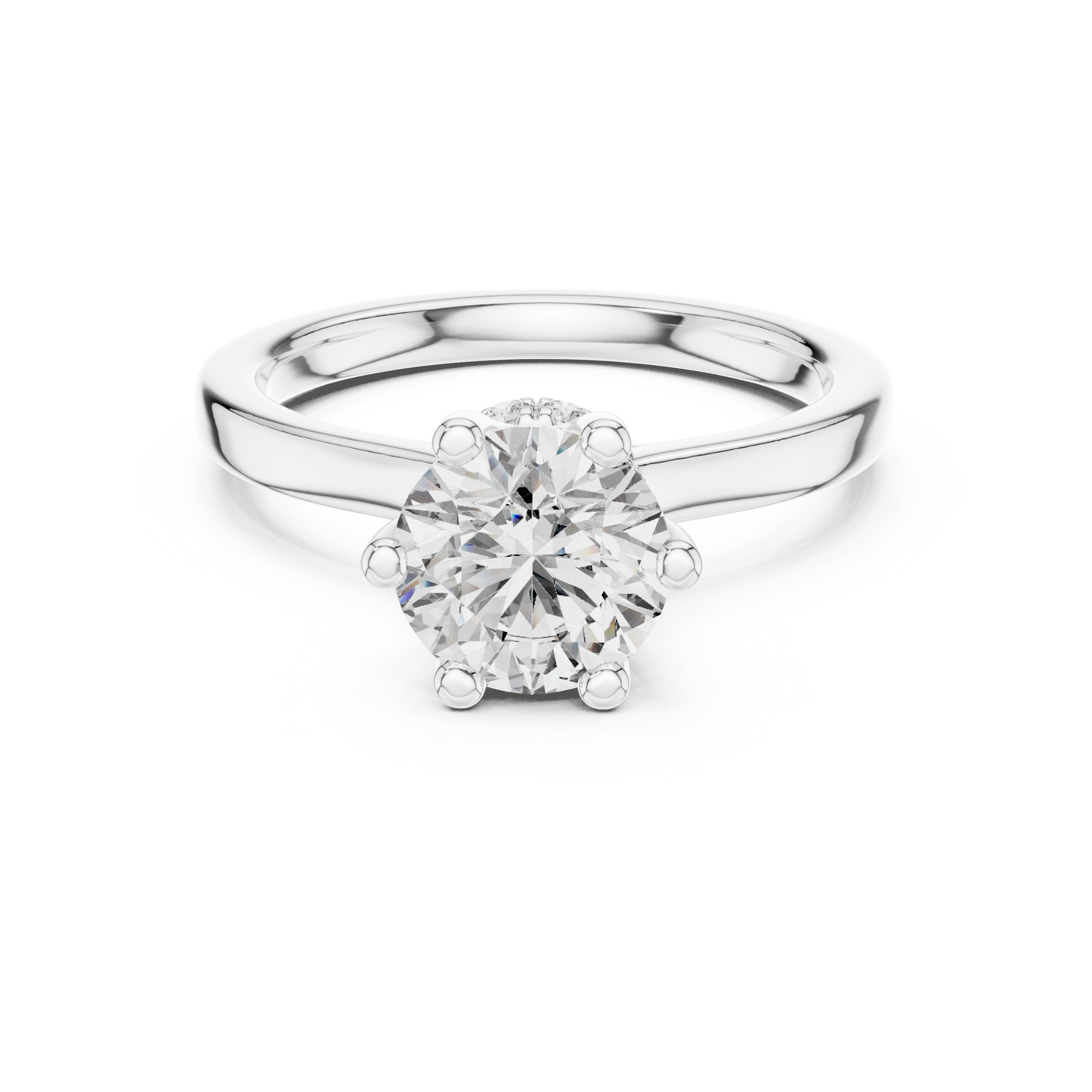 Round Halo Lab Grown Diamond Ring