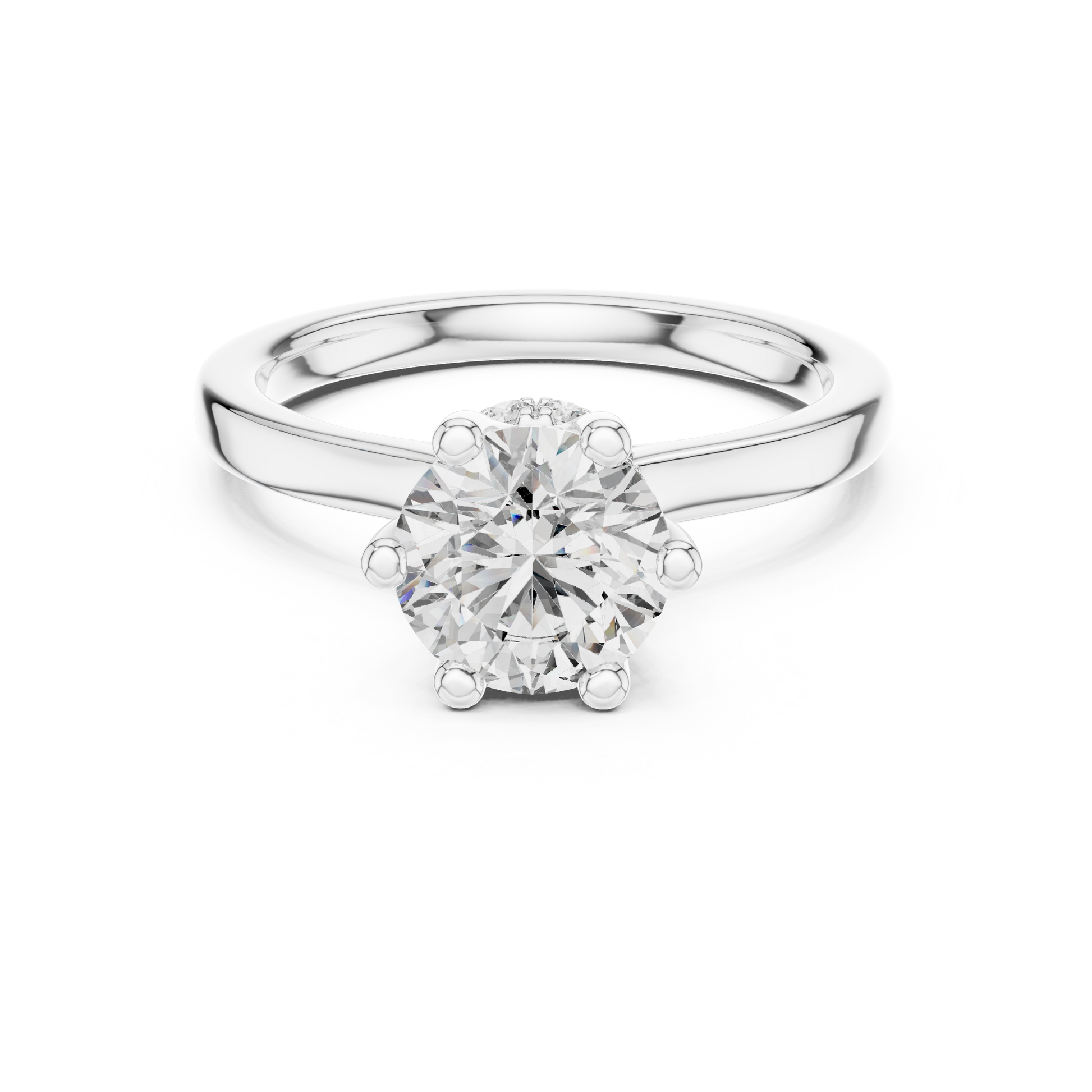 Round Halo Lab Grown Diamond Ring