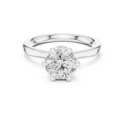Round Halo Lab Grown Diamond Ring