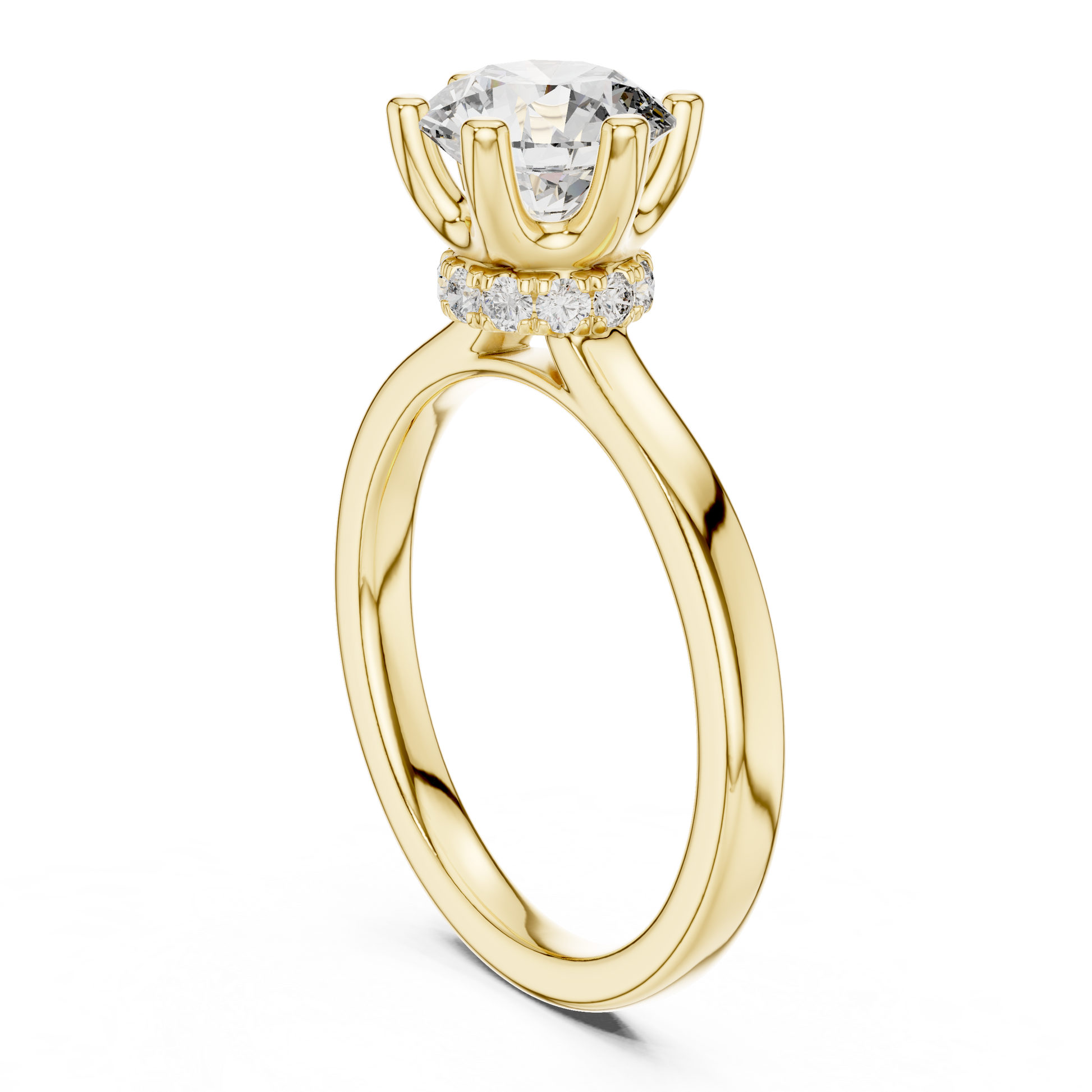 Round Halo Lab Grown Diamond Ring