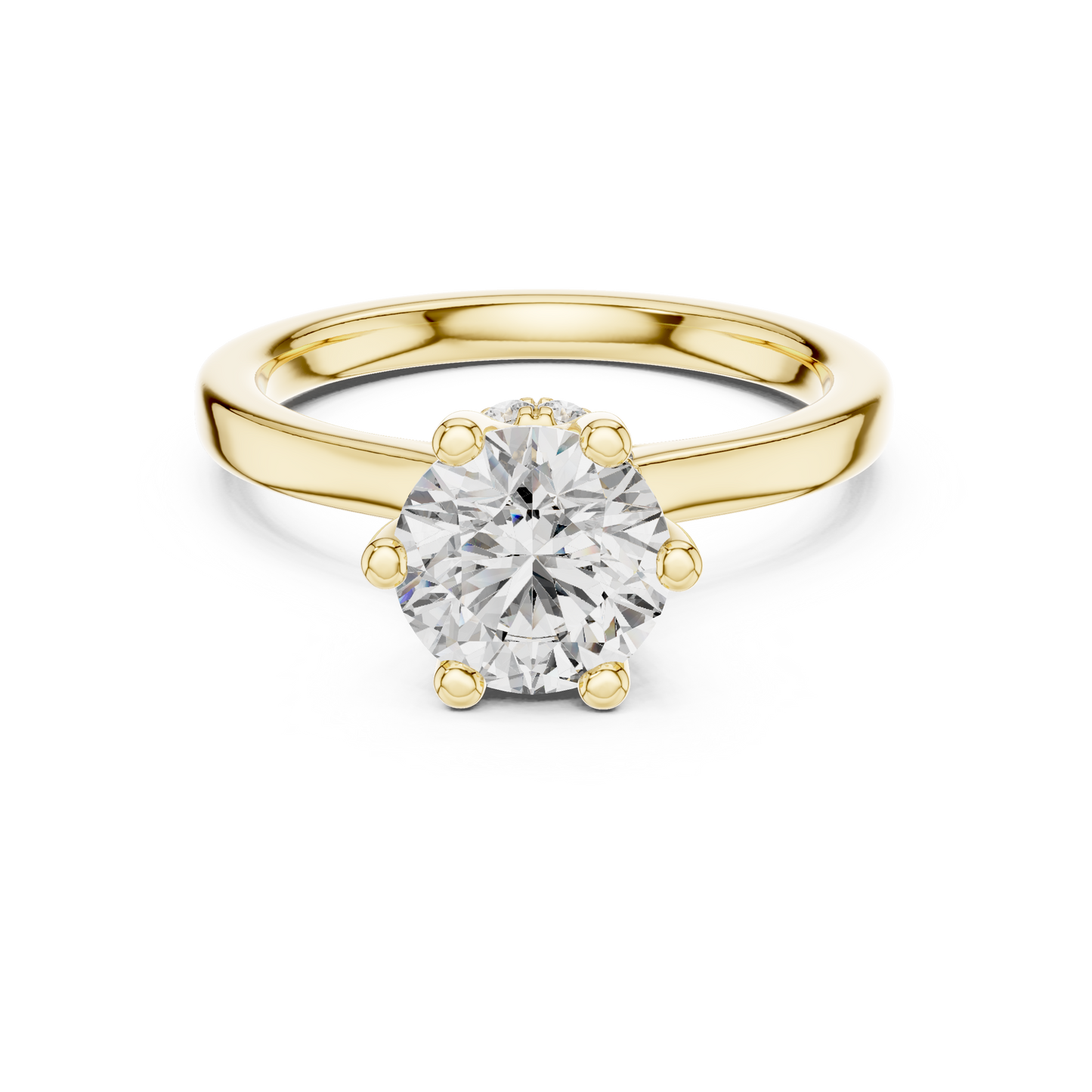 Round Halo Lab Grown Diamond Ring