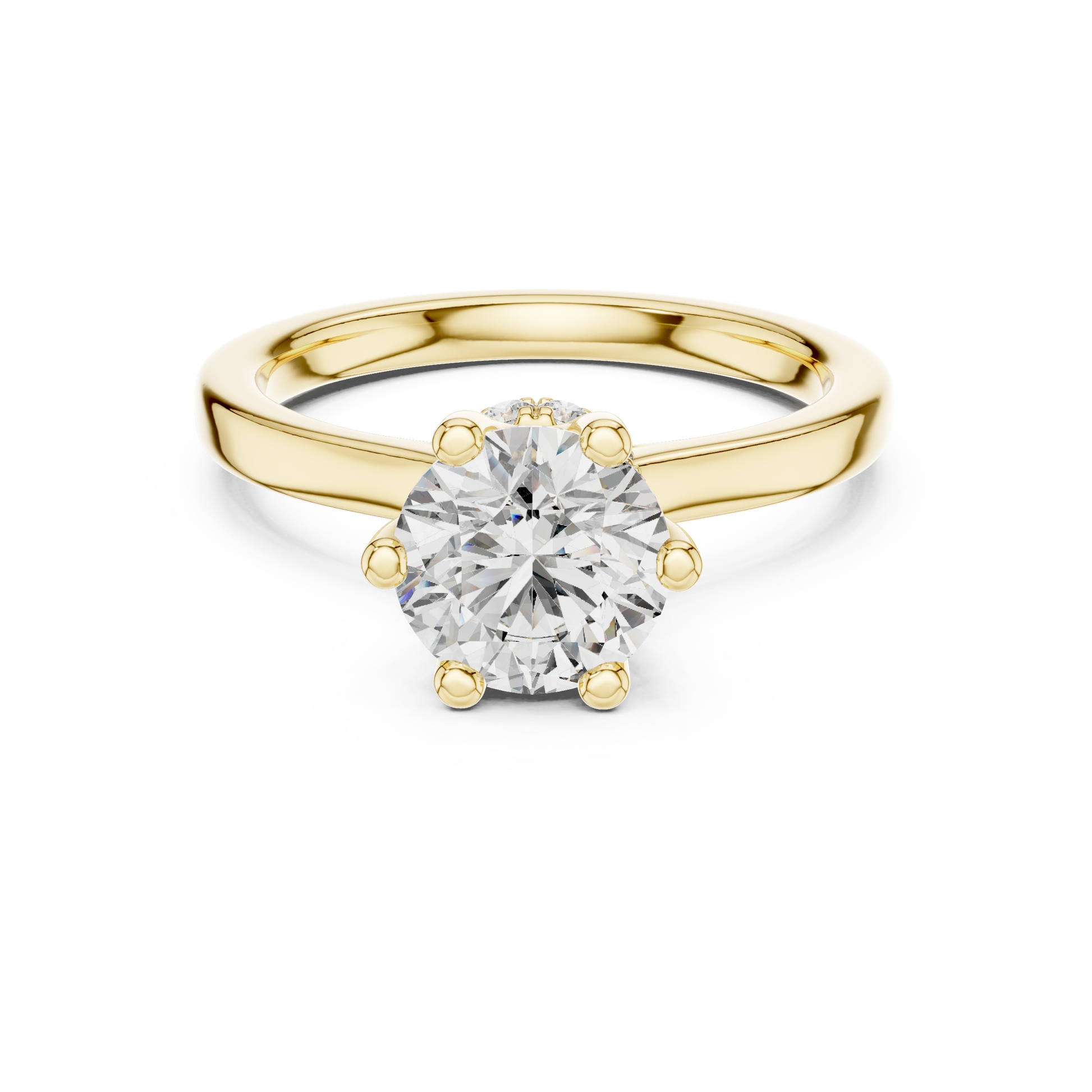 Round Halo Lab Grown Diamond Ring