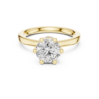Round Halo Lab Grown Diamond Ring