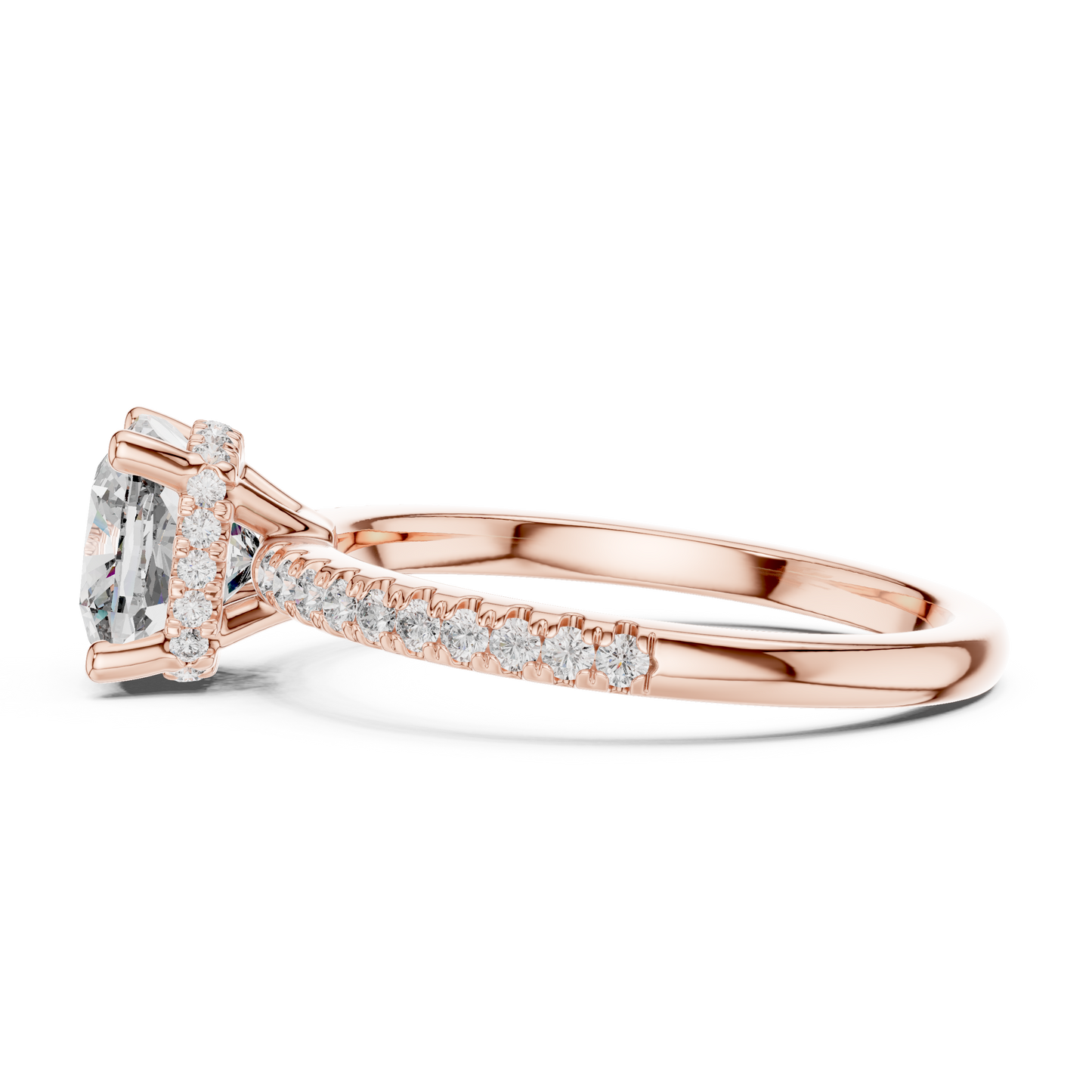 Round Halo Lab Grown Diamond Ring