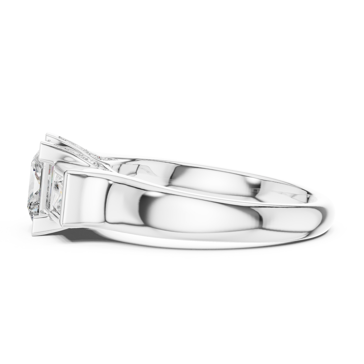 Mixed Shape Lab Grown Diamond Three Stone Ring