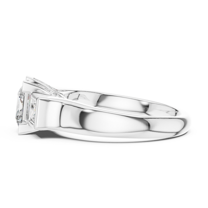 Mixed Shape Lab Grown Diamond Three Stone Ring