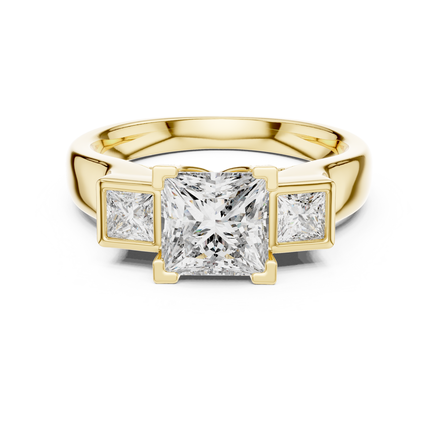 Mixed Shape Lab Grown Diamond Three Stone Ring