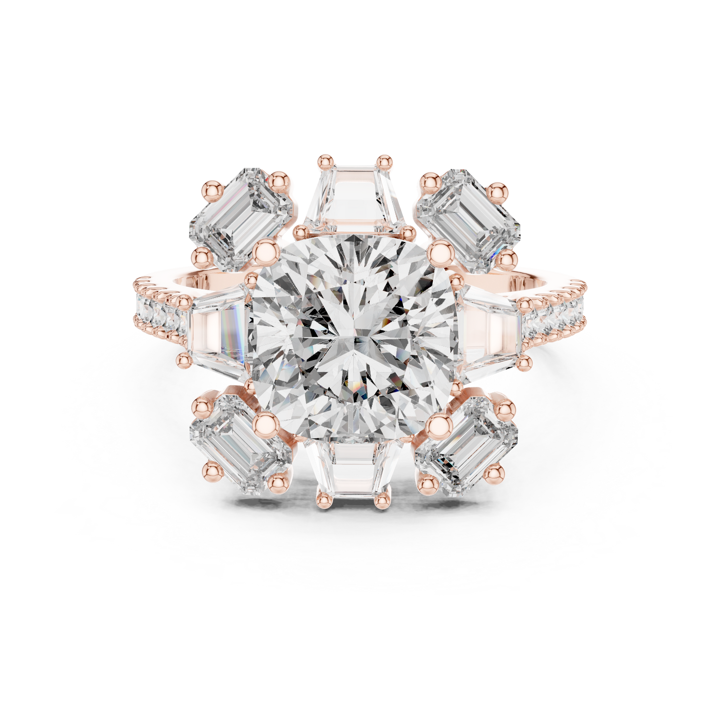 Round Halo Lab Grown Diamond Ring
