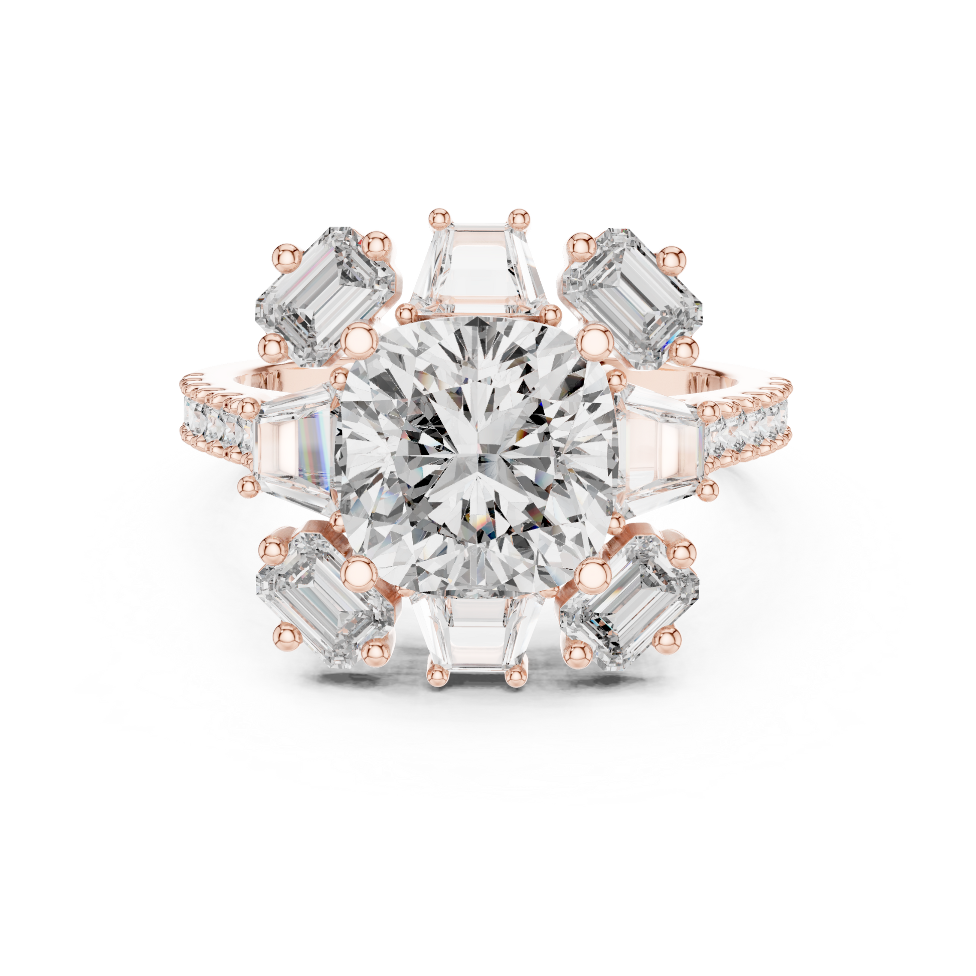 Round Halo Lab Grown Diamond Ring