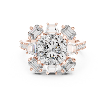 Round Halo Lab Grown Diamond Ring