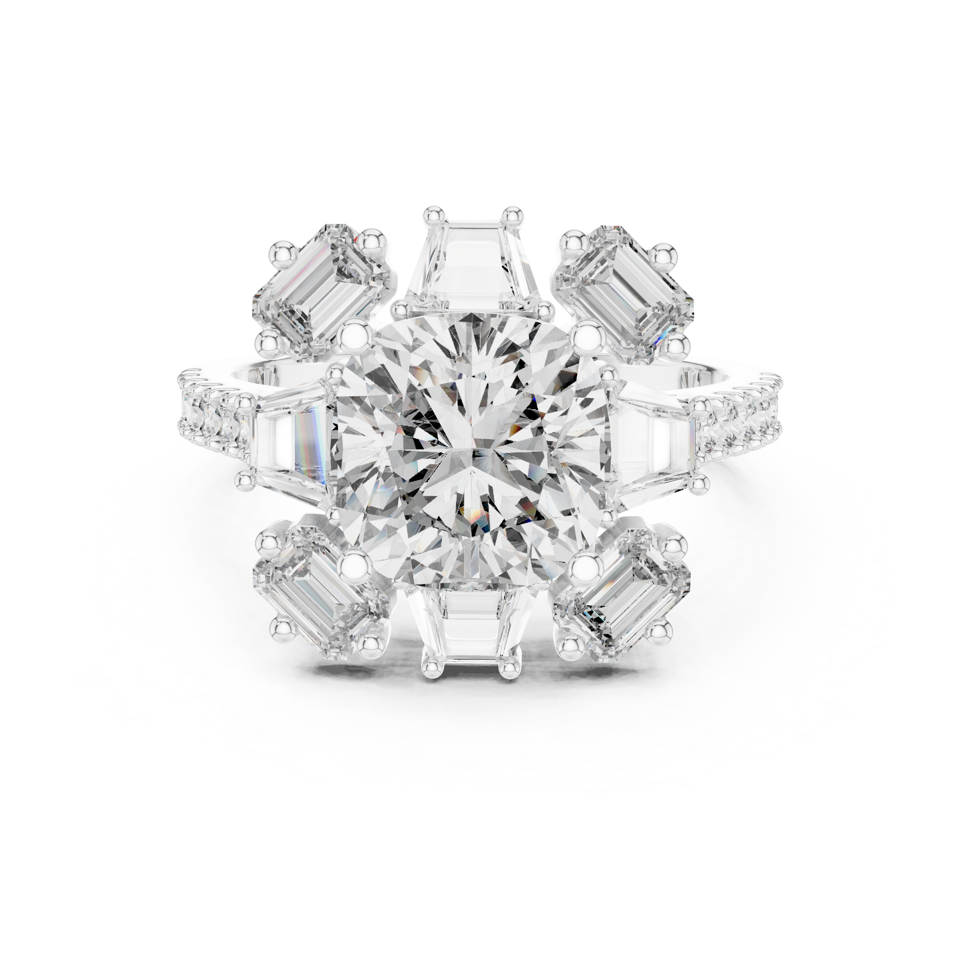 Round Halo Lab Grown Diamond Ring