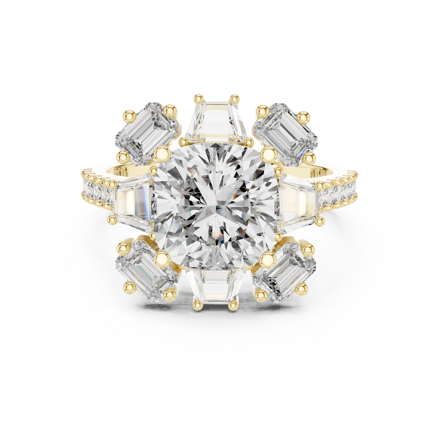 Round Halo Lab Grown Diamond Ring