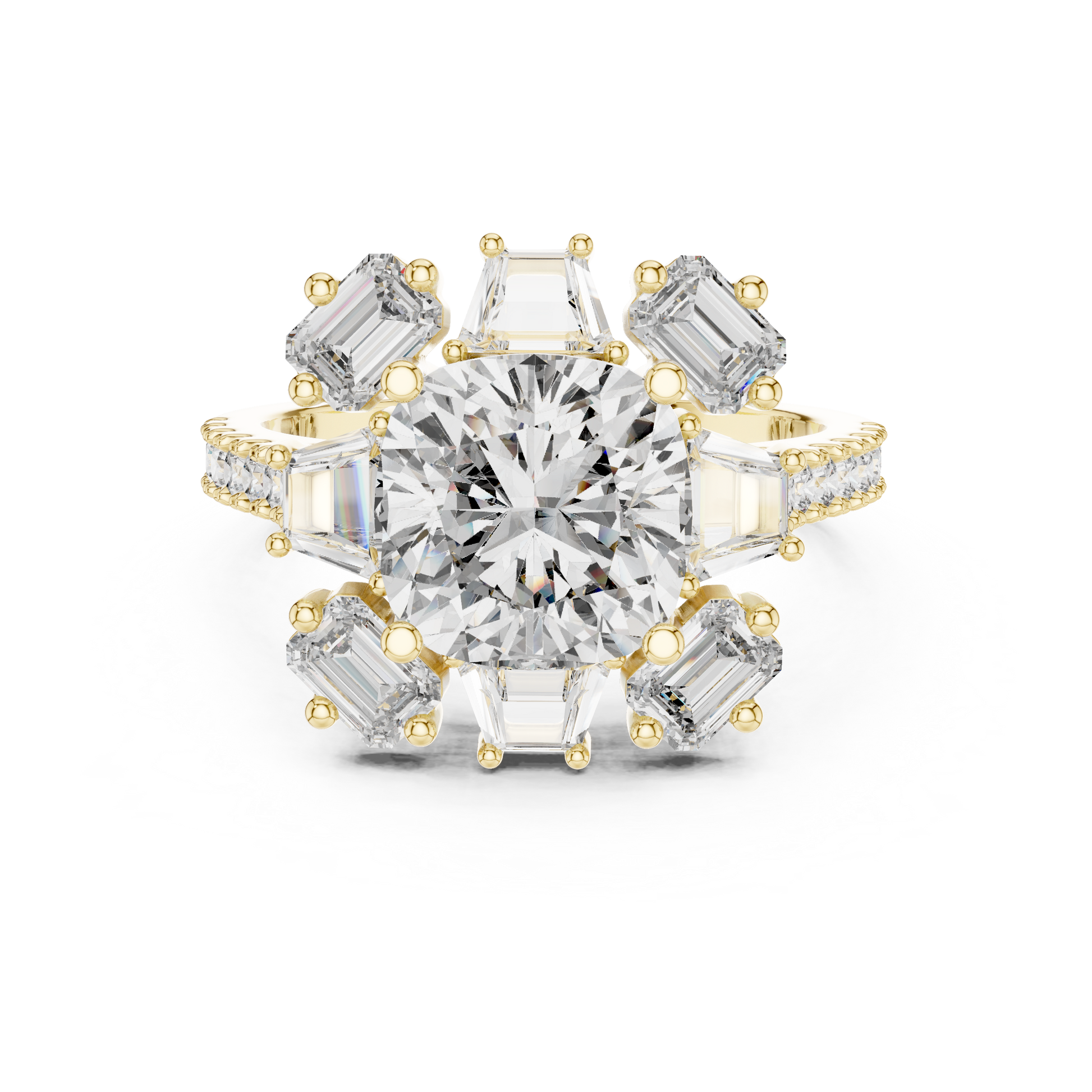Round Halo Lab Grown Diamond Ring