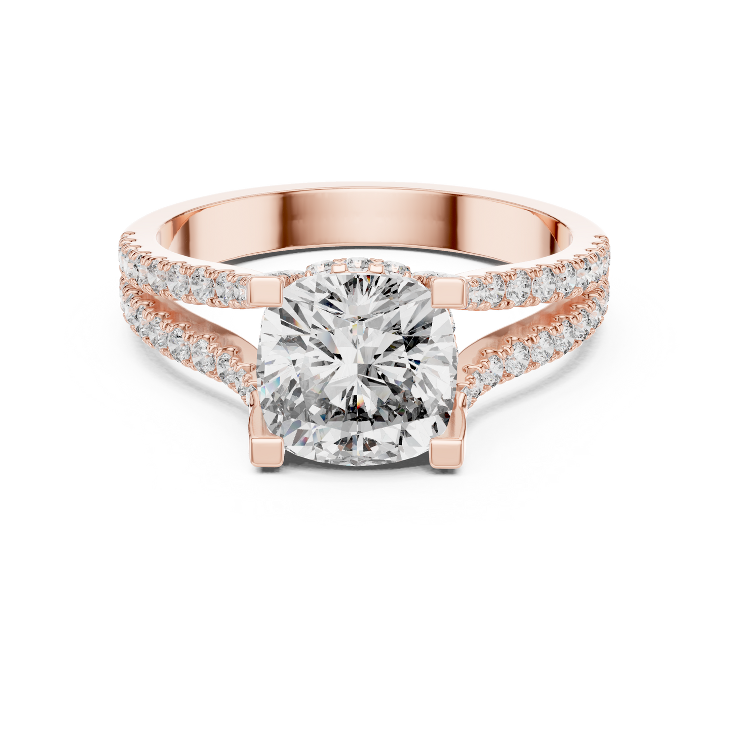 Round Halo Lab Grown Diamond Ring