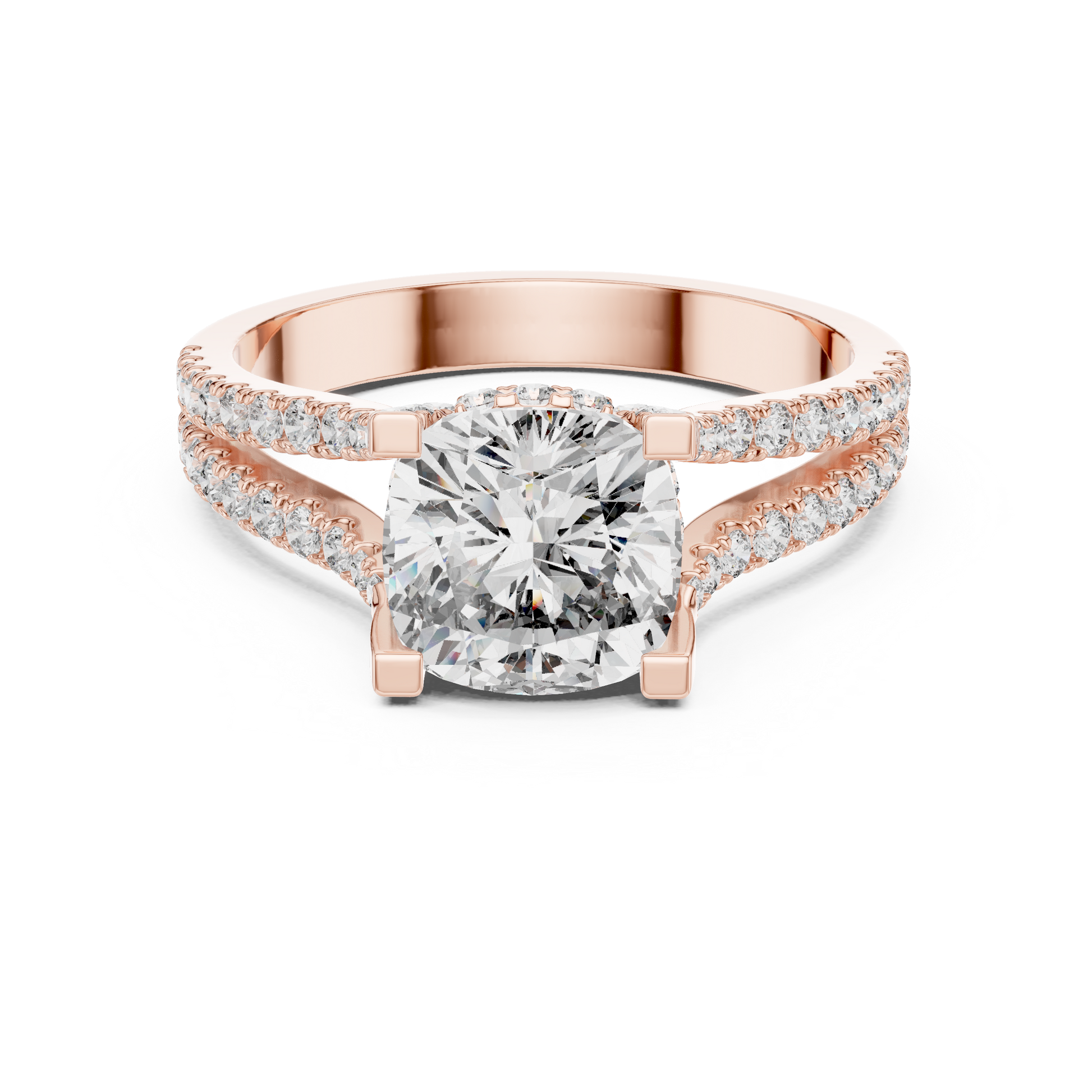 Round Halo Lab Grown Diamond Ring