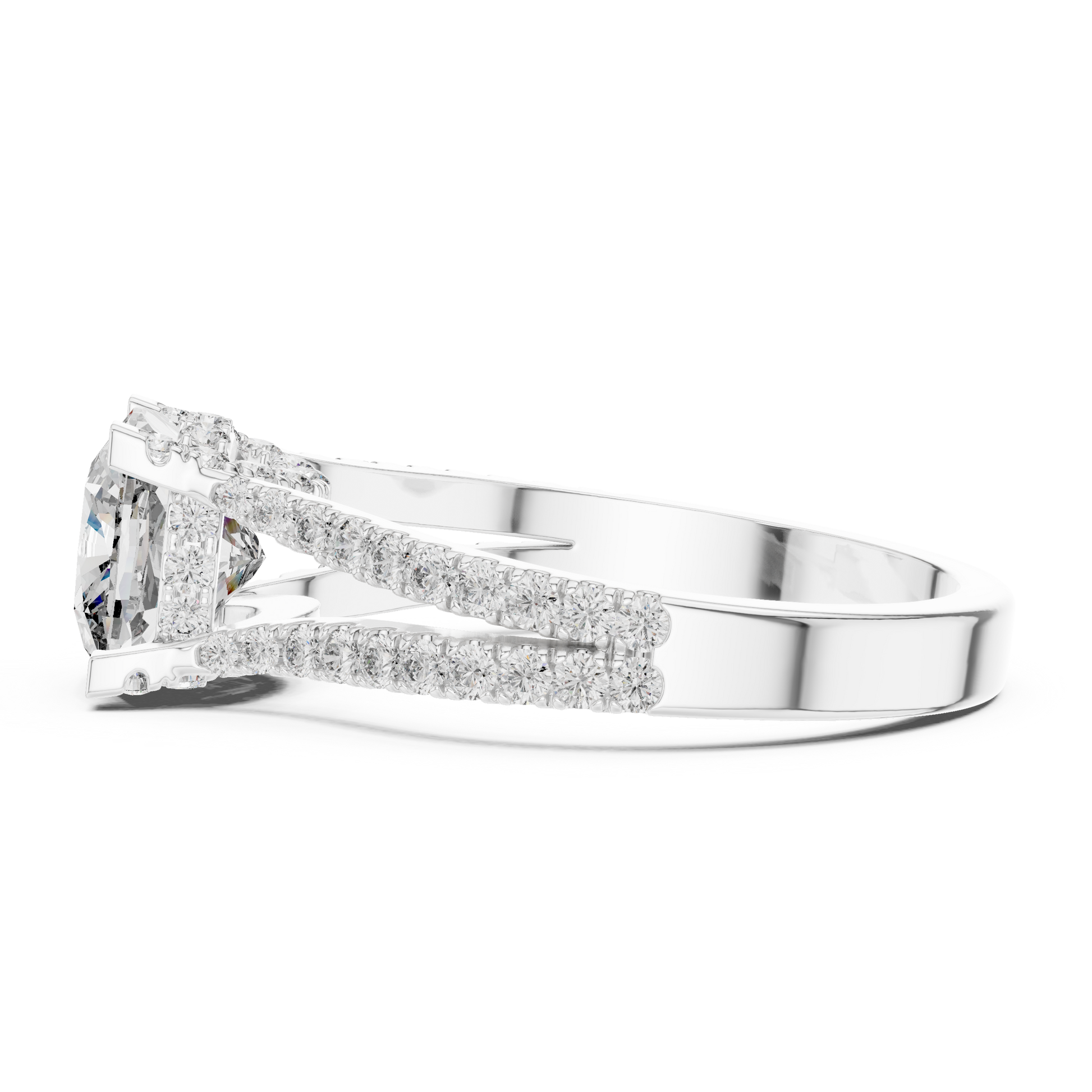 Round Halo Lab Grown Diamond Ring
