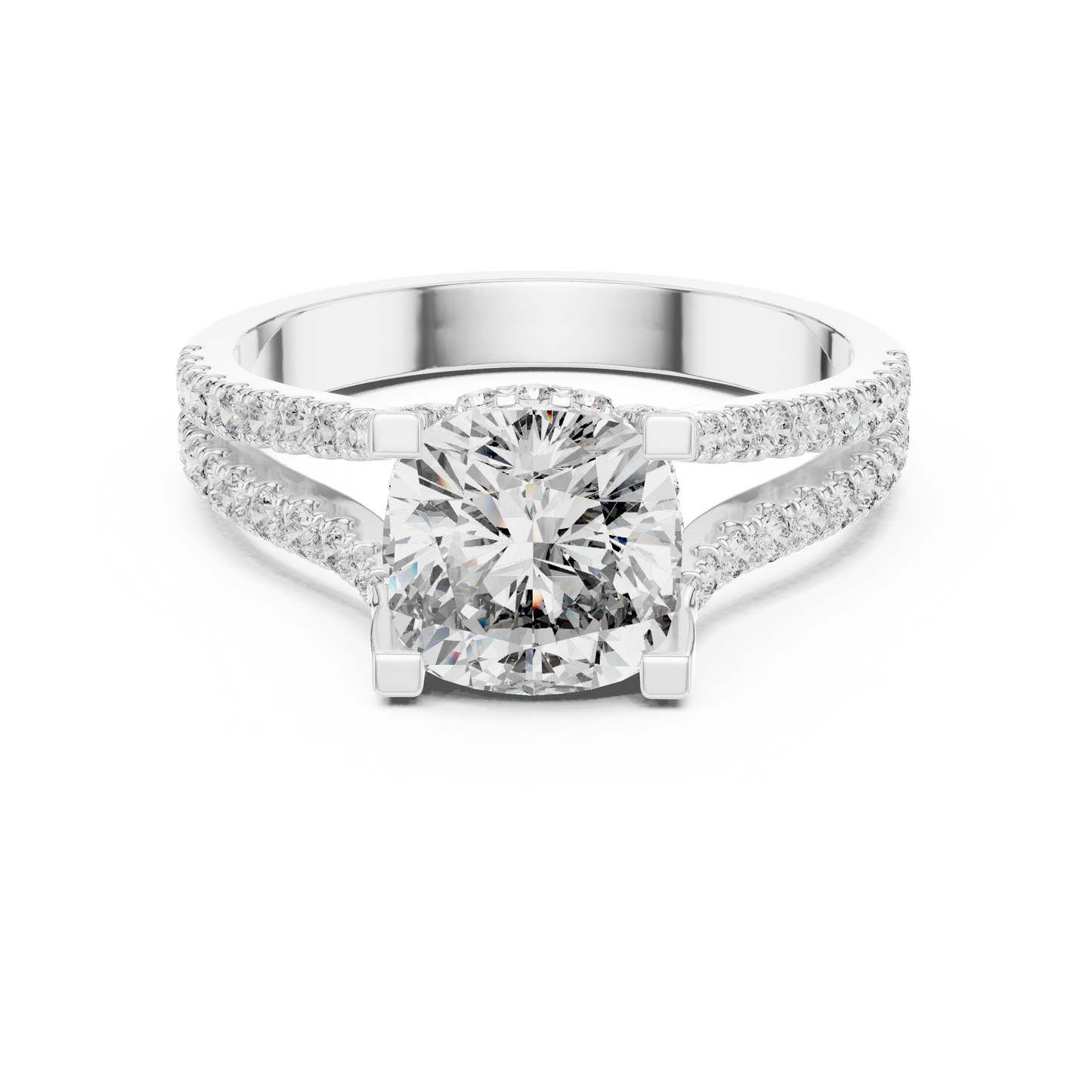 Round Halo Lab Grown Diamond Ring