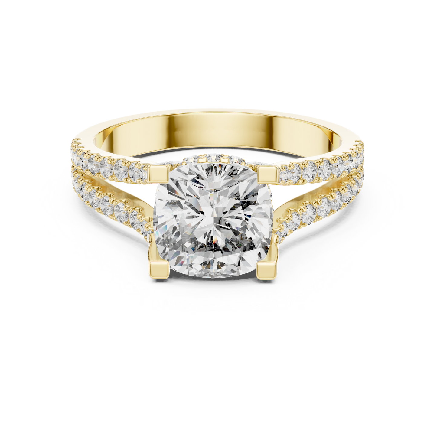 Round Halo Lab Grown Diamond Ring