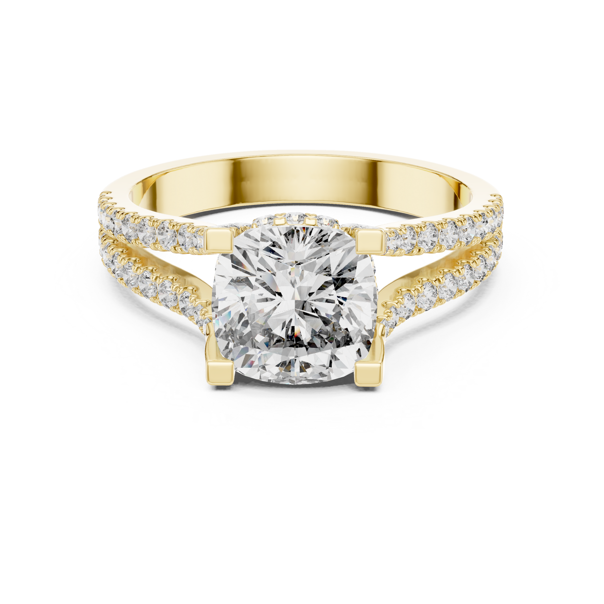 Round Halo Lab Grown Diamond Ring