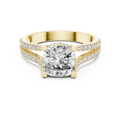 Round Halo Lab Grown Diamond Ring