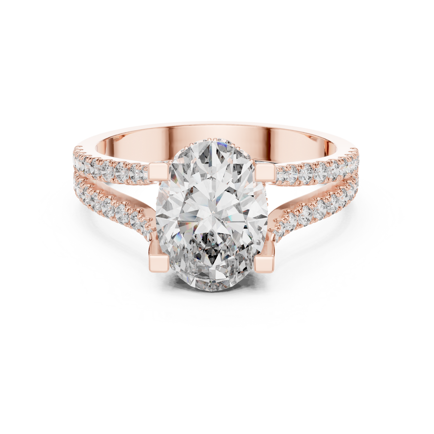 Round Halo Lab Grown Diamond Ring