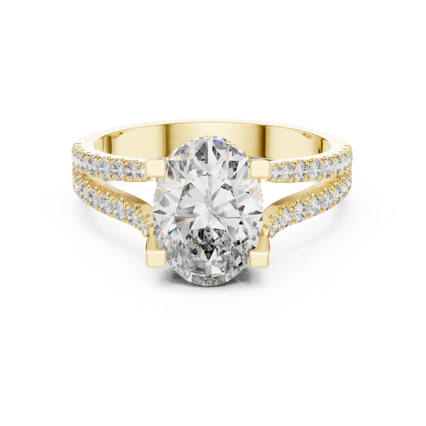 Round Halo Lab Grown Diamond Ring