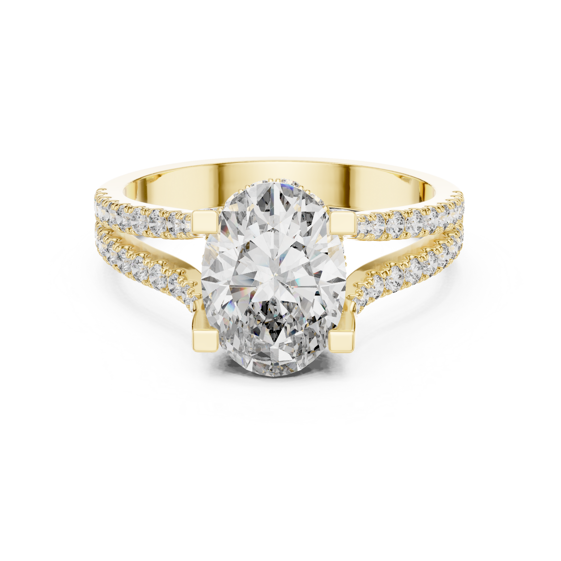 Round Halo Lab Grown Diamond Ring