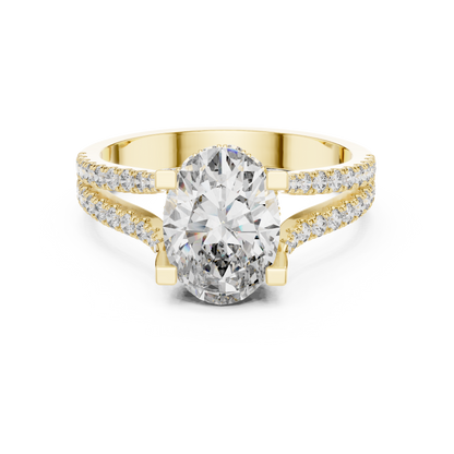 Round Halo Lab Grown Diamond Ring