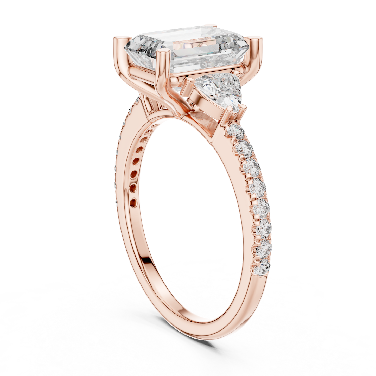 Mixed Shape Lab Grown Diamond Halo Ring