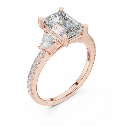 Mixed Shape Lab Grown Diamond Halo Ring